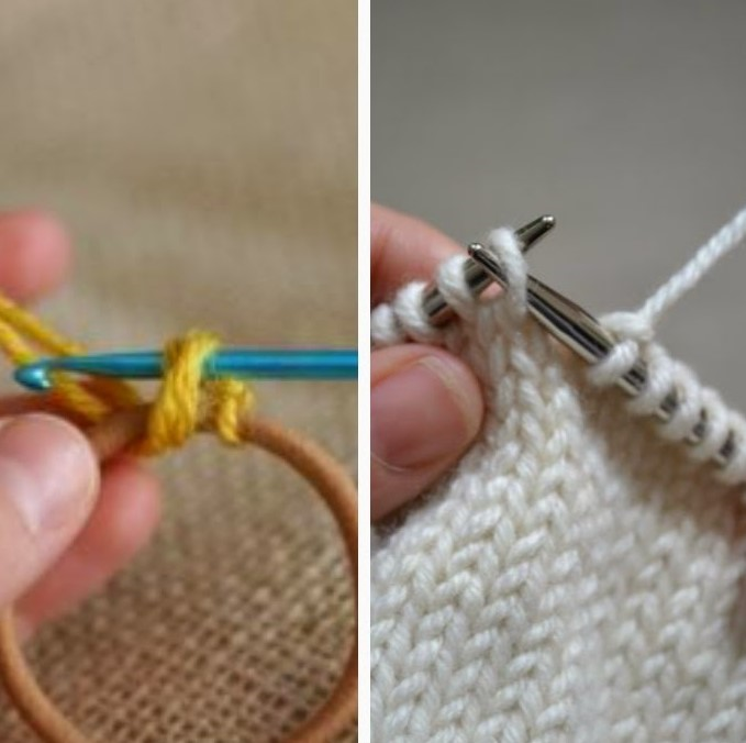 croche ou trico agulhas