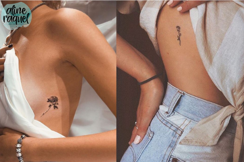 40 ideias de tatuagens delicadas_costela