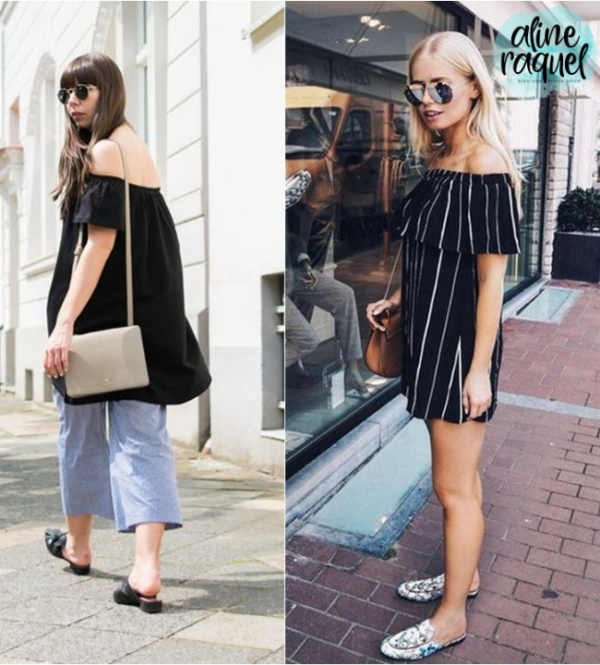 Looks para inspirar com flat mule - jeans e ciganinha