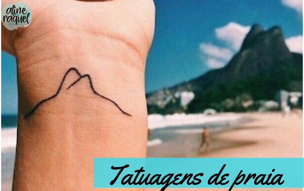 21 ideias de tatuagens de praia - capa alineraquelblog